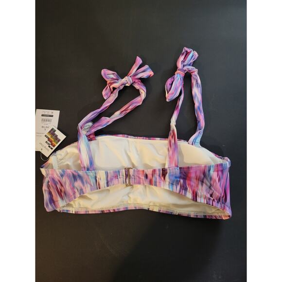 NWT Time and Tru large 12-14 pink/purple bikini top - Picture 2 of 4